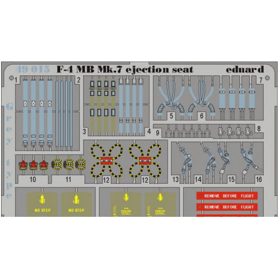 PHOTO-ETCHED SET BIG-ED 1/48 F-4J/S PHANTOM II, FOR HASEGAWA KIT 1/48 EDUARD BIG-4840