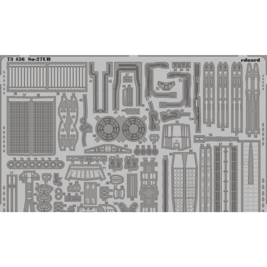 PHOTO-ETCHED SET 1/72 SU-27UB S.A, FOR TRUMPETER KIT 1/72 EDUARD EDU-73456