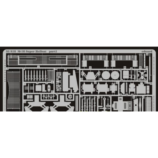 PHOTO-ETCHED SET 1/35 M-18 SUPER HELLCAT, FOR ACADEMY KIT 1/35 EDUARD 35918