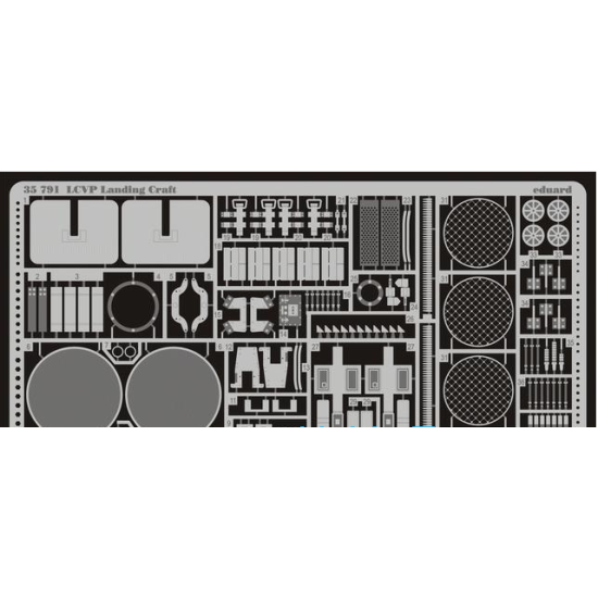 PHOTO-ETCHED SET 1/35 LCVP LANDING CRAFT, FOR ITALERI KIT 1/35 EDUARD 35791