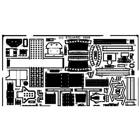 PHOTO-ETCHED SET M8 GREYHOUND FOR TAMIYA KIT 1/35 EDUARD 35200