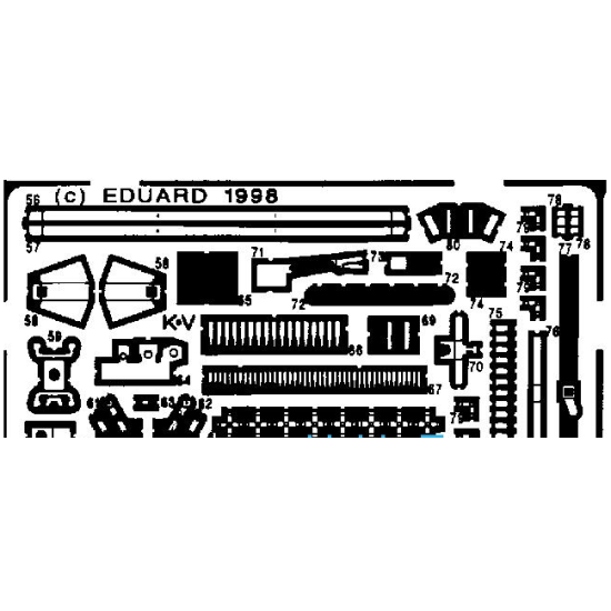 PHOTO-ETCHED SET M8 GREYHOUND FOR TAMIYA KIT 1/35 EDUARD 35200
