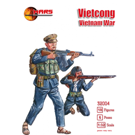 VIETCONG, VIETNAM WAR 1/32 MARS FIGURES 32004