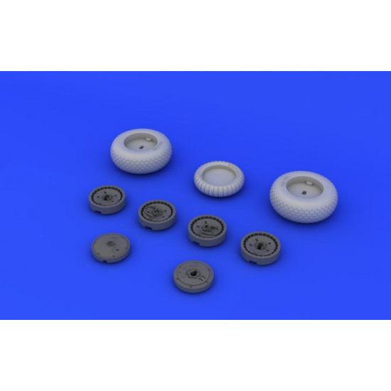 BRASSIN 1/48 ME 262 WHEELS, FOR TAMIYA KIT 1/48 EDUARD 648106