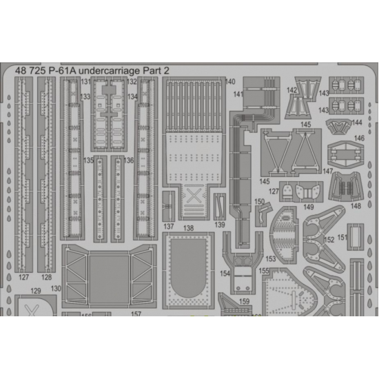 PHOTO-ETCHED SET BIG-ED 1/48 P-61A, FOR G.W.H. KIT 1/48 EDUARD BIG-4967