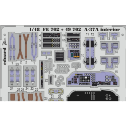 PHOTO-ETCHED SET 1/48 A-37A INTERIOR (SELF ADHESIVE), FOR TRUMPETER KIT 1/48 EDUARD FE702