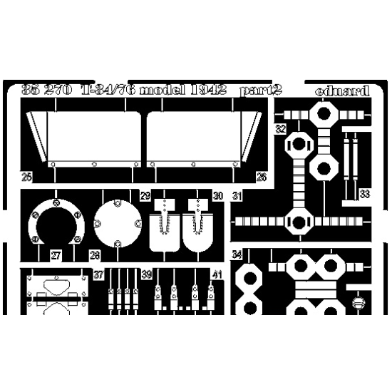 PHOTO-ETCHED SET 1/35 T-34/76 MOD.1942, FOR ZVEZDA KIT 1/35 EDUARD 35270