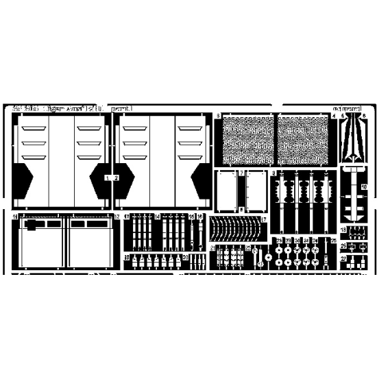 PHOTO-ETCHED SET 1/35 TIGER I AUSF.E/H, FOR ITALERI KIT 1/35 EDUARD 35305