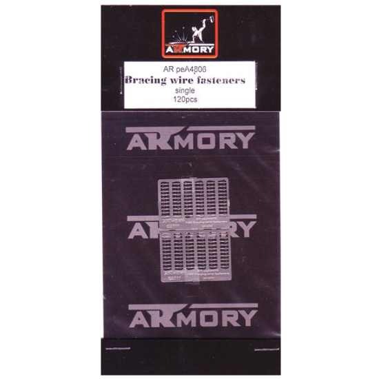 BRACING WIRE FASTENERS (SINGLE) 1/48 ARMORY peA4806