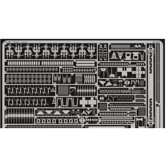 PHOTO-ETCHED SET 1/350 TIRPITZ, FOR TAMIYA KIT 1/350 EDUARD 53004