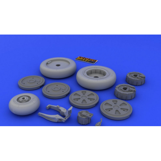 BRASSIN WHEELS SET 1/48 FOR MIG-21 FIGHTER 1/48 EDUARD 648026