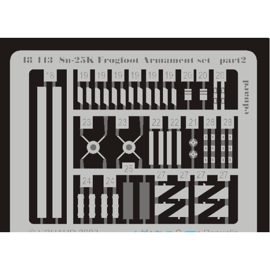 PHOTOETCHED SET BIG-ED 1/48 SU-25K FROGFOOT 1/48 EDUARD BIG-4829