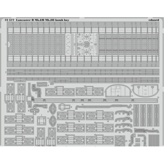 PHOTOETCHED SET BIG-ED 1/72 LANCASTER B MK.III 1/72 EDUARD BIG-7286