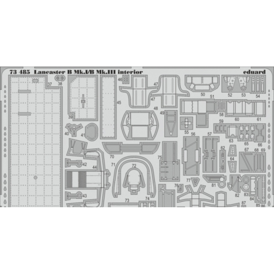 PHOTOETCHED SET BIG-ED 1/72 LANCASTER B MK.III 1/72 EDUARD BIG-7286