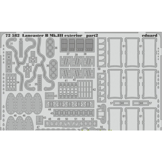 PHOTOETCHED SET BIG-ED 1/72 LANCASTER B MK.III 1/72 EDUARD BIG-7286