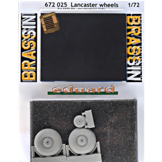 BRASSIN WHEELS SET 1/72 FOR LANCASTER 1/72 EDUARD 672025