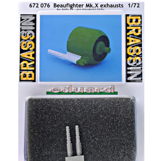 BRASSIN BEAUFIGHTER MK.X EXHAUSTS 1/72 EDUARD 672076 BRASSIN BEAUFIGHTER MK.X EXHAUSTS 1/72 EDUARD 672076