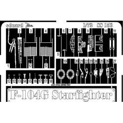 PHOTOETCHED SET F-104G STARFIGHTER 1/72 EDUARD SS153