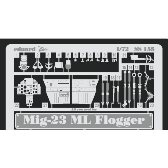 PHOTOETCHED SET MIG-23 ML 1/72 EDUARD SS155