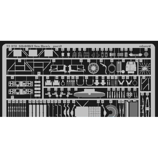 PHOTO-ETCHED SET SH-60B/J SEA HAWK 1/72 EDUARD EDU-72378