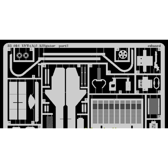 PHOTO-ETCHED SET FOR SU-122 1/35 EDUARD 35465