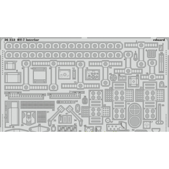 PHOTO-ETCHED SET BT-7 INTERIOR, FOR TAMIYA KIT 1/35 EDUARD 36253