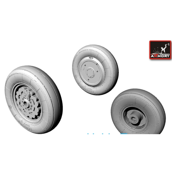 WHEELS SET 1/72 SUKHOJ SU-7BKL 1/72 ARMORY AW72009