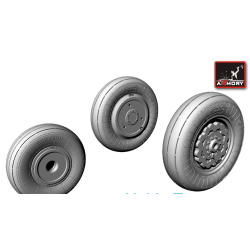 WHEELS SET 1/72 FOR SUKHOI SU-17/22 1/72 ARMORY AW72010