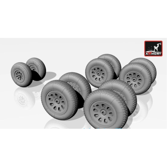 ANTONOV AN-10 CAT / AN-12 CUB WHEELS 1/72 ARMORY AW72019