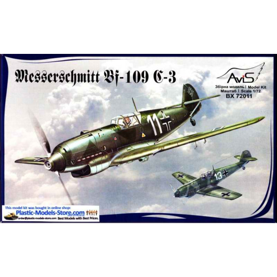 Messerschmitt Bf 109 C-3 german fighter WWII 1/72 Avis 72011