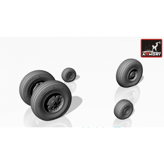 WHEELS SET 1/72 WEIGHTED FOR HAWKER-SIDDELEY HARRIER GR.1/GR.3/FRS.1/AV-8A 1/72 ARMORY AW72403