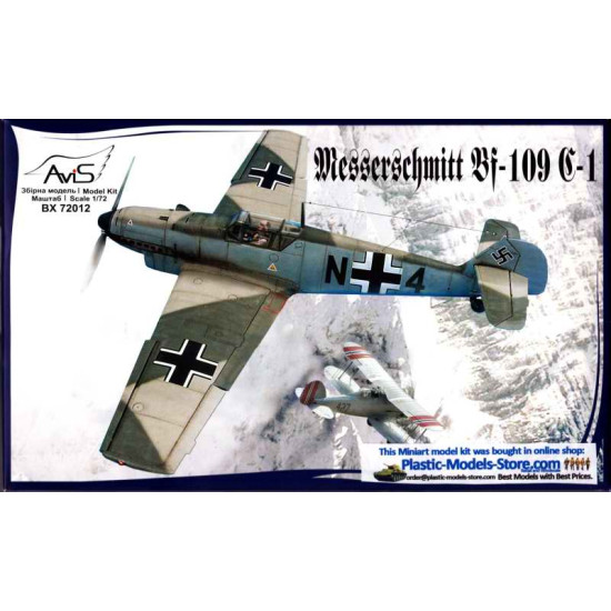 Messerschmitt Bf 109 C-1 german fighter WWII 1/72 Avis 72012