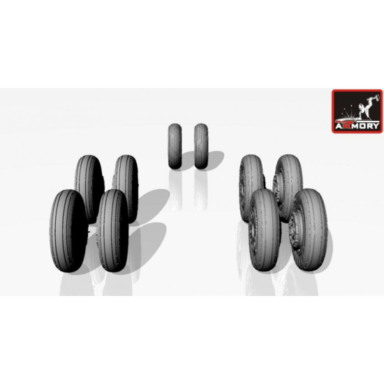 WHEELS SET 1/72 FOR TUPOLEV TU-22 'BLINDER' 1/72 ARMORY AW72043