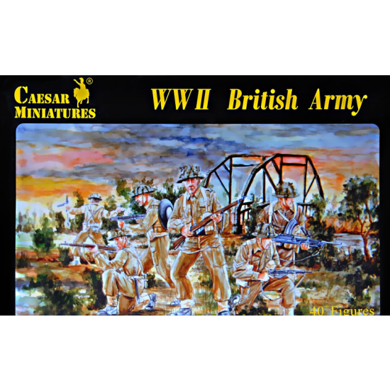 WWII BRITISH ARMY 1/72 CEASAR MINIATURES H055