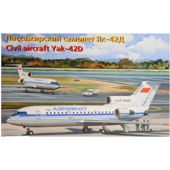 CIVIL AIRLINER YAK-42D AEROFLOT 1/144 EASTERN EXPRESS 14494 CIVIL AIRLINER YAK-42D AEROFLOT 1/144 EASTERN EXPRESS 14494