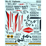 DECAL 1/72 FOR VIGILANTE RA-5C 1/72 PRINT SCALE 72-061
