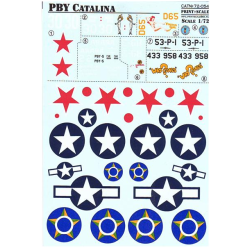 DECAL 1/72 FOR PBY CATALINA 1/72 PRINT SCALE 72-054