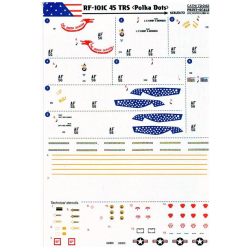 DECAL 1/72 FOR RF-101C 1/72 PRINT SCALE 72-042