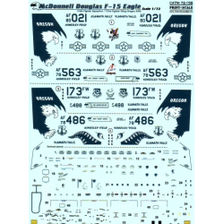 DECAL FOR MCDONNELL DOUGLAS F-15 EAGLE 1/72 PRINT SCALE 72-158