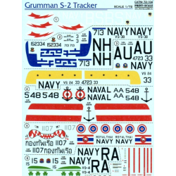 DECAL 1/72 FOR GRUMMAN S-2 TRACKER 1/72 PRINT SCALE 72-104