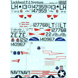 DECAL 1/72 FOR LOCKHEED P-2 NEPTUNE 1/72 PRINT SCALE 72-106