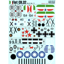 DECAL 1/72 FOR FIAT CR.32 1/72 PRINT SCALE 72-114