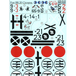 DECAL 1/72 FOR FIAT BR.20 CICOGNA 1/72 PRINT SCALE 72-142