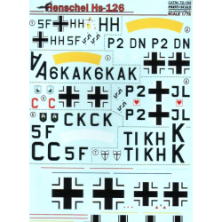 DECAL FOR HENSCHEL HS 126 1/72 PRINT SCALE 72-164