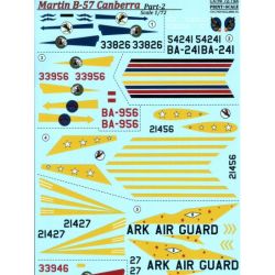 DECAL FOR B-57 CANBERRA, PART 2 1/72 PRINT SCALE 72-194