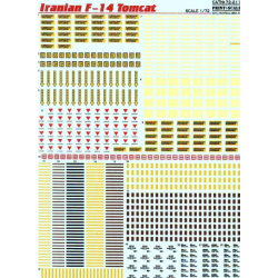 DECAL FOR F-14 TOMCAT 1/72 PRINT SCALE 72-211