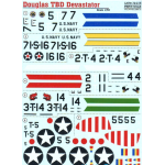 DECAL FOR DOUGLAS TBD DEVASTATOR 1/72 PRINT SCALE 72-215