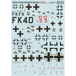 DECAL FOR GERMAN MISTEL COMPOSITES, PART 2 1/72 PRINT SCALE 72-216