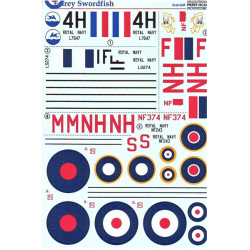 DECAL FOR SWORDFISH 1/48 PRINT SCALE 48-051