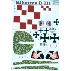 DECAL FOR ALBATROS D.III 1/48 PRINT SCALE 48-042